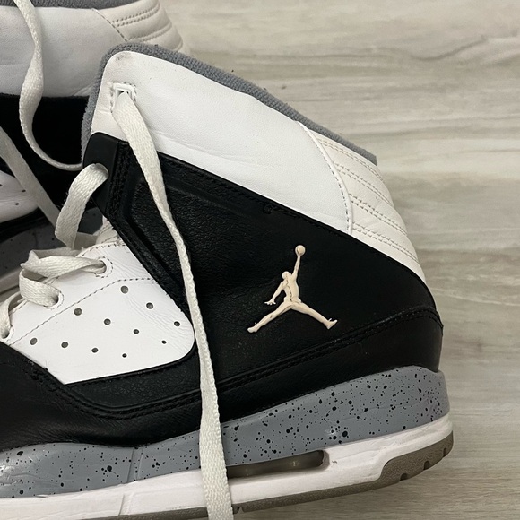 Nike Air Jordan Mens SC-1 White Black 538698-104 High-Top Sneakers Shoes main image 5